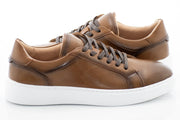 Cognac Brown Low-Top Sneaker
