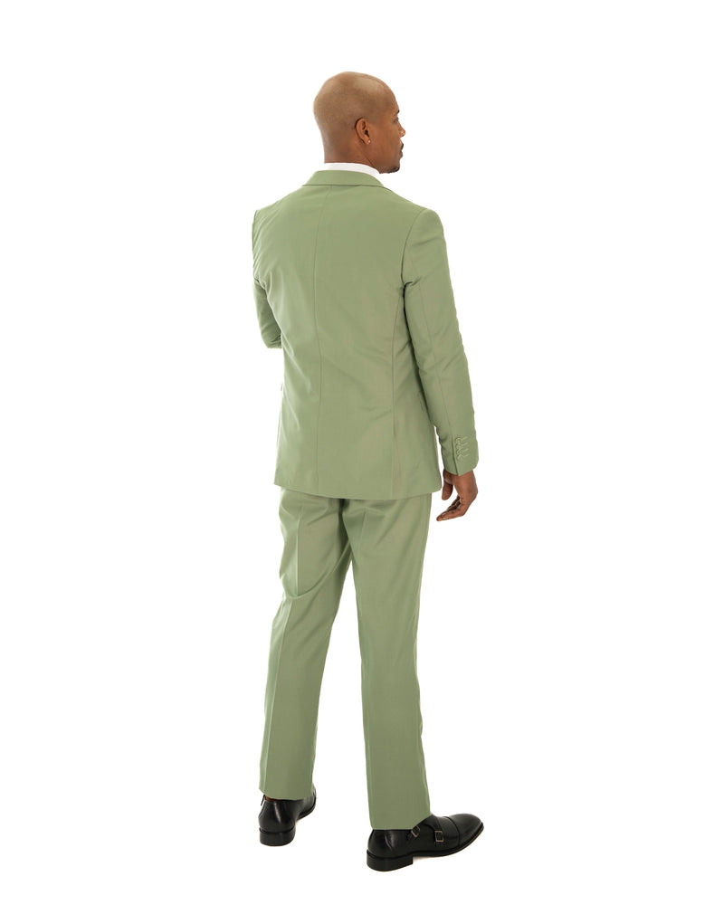 Sage 3-Piece Slim-Fit Wool-Blend Suit