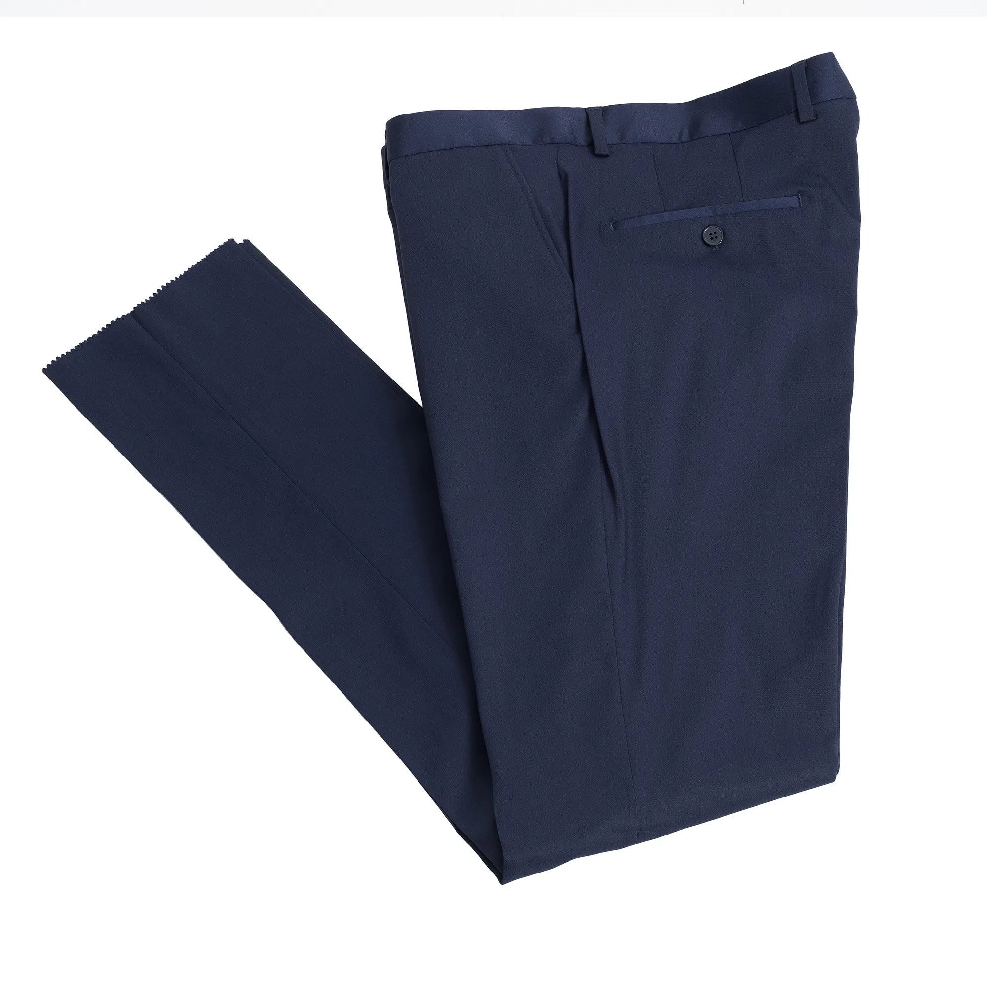 Alistair | Navy Damask Blue 3-Piece Slim-Fit Western Tuxedo