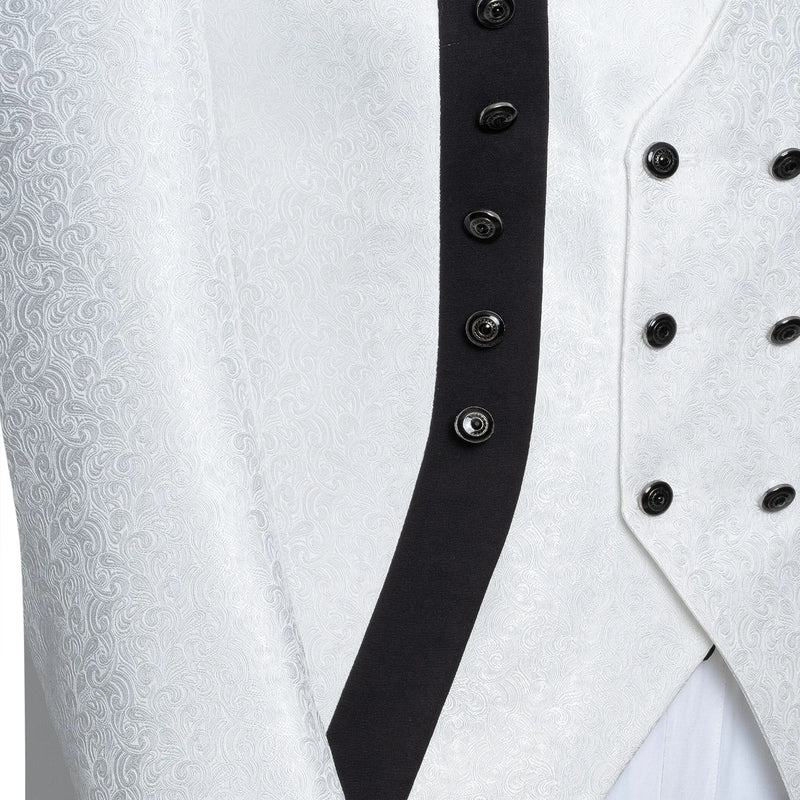 Alistair | White Damask 3-Piece Slim-Fit Western Tuxedo