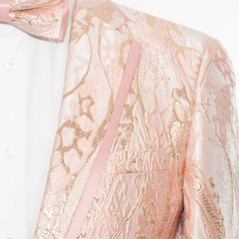 Pink Marbled 3-Piece Tailored-Fit Tuxedo