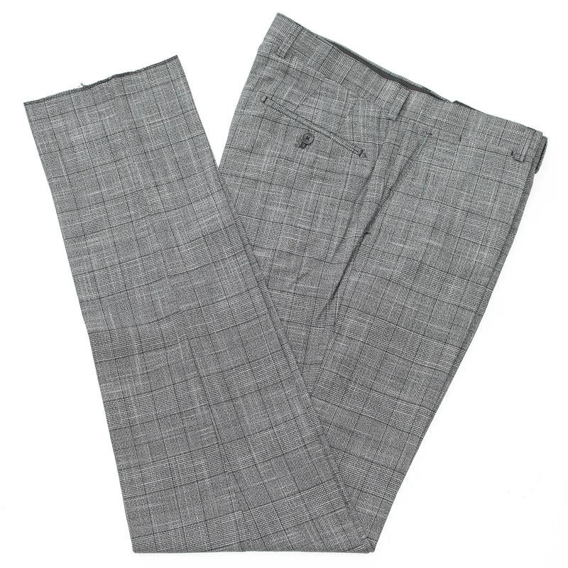 Gray Plaid 2-Piece Modern-Fit Suit
