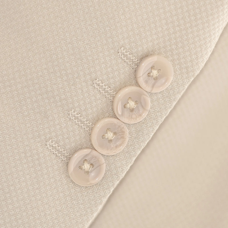 Khaki Birdseye 2-Piece Modern-Fit Suit