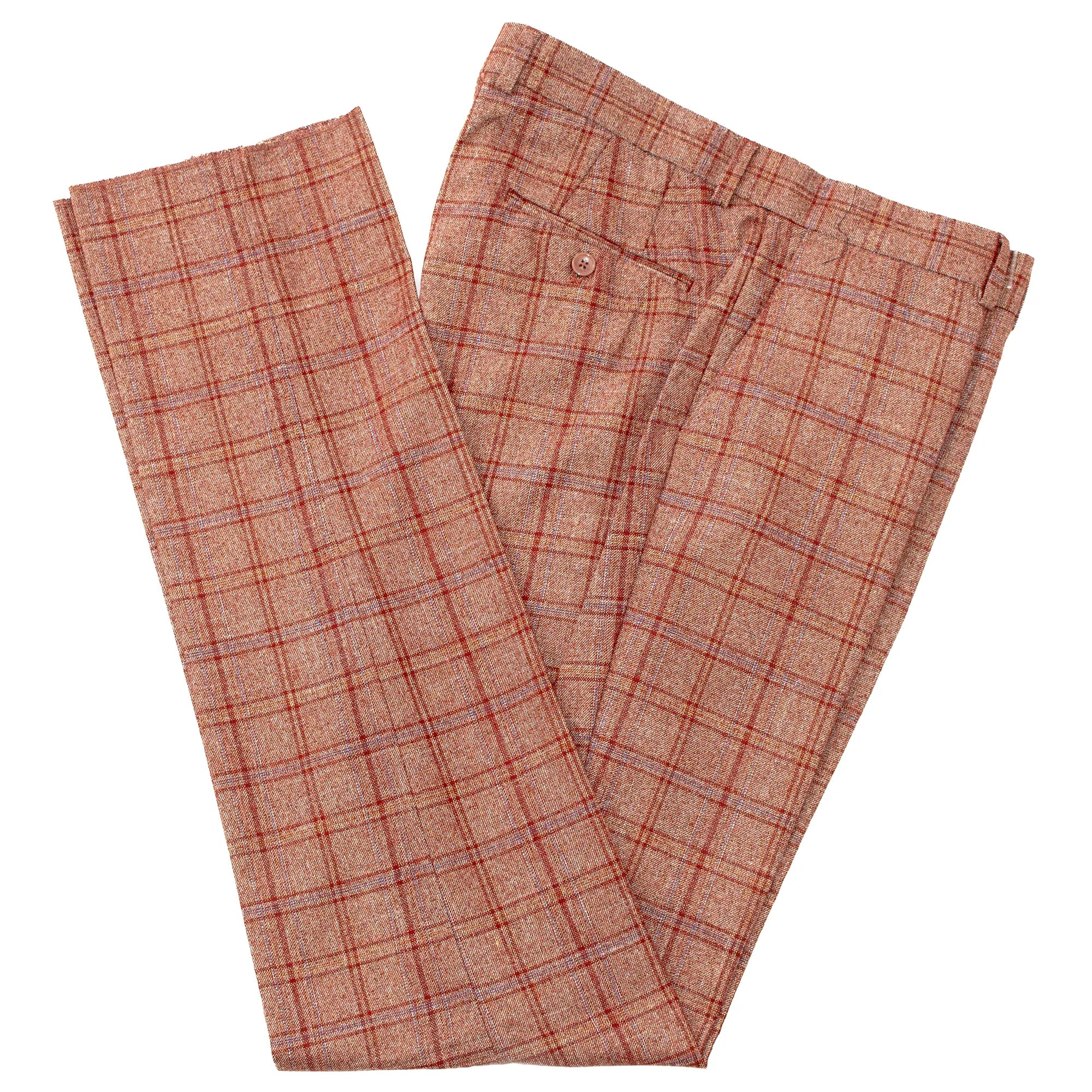 Red Plaid 2-Piece Modern-Fit Suit