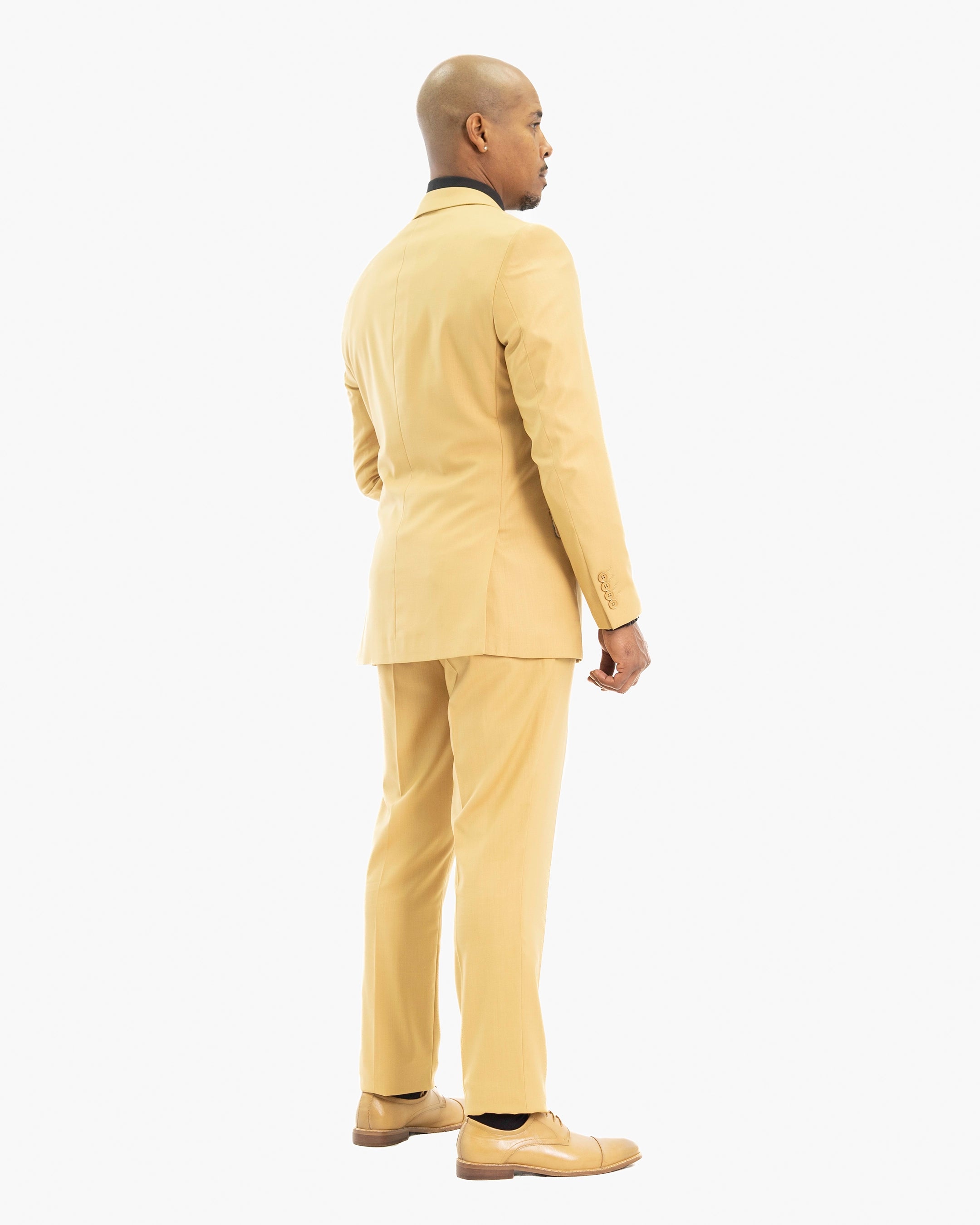 Camel Stretch 3-Piece Slim-Fit Suit