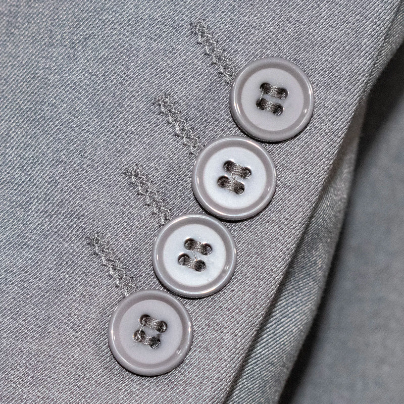 Gray Stretch 3-Piece Slim-Fit Suit