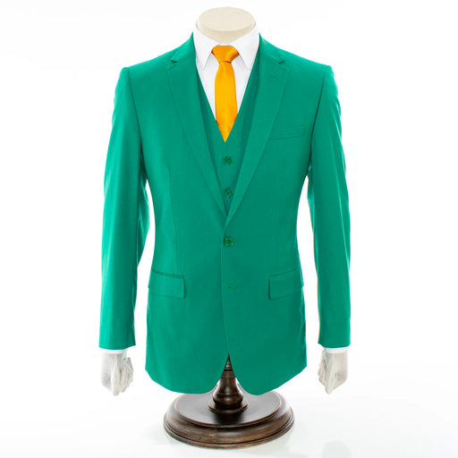 Men's Kelly Green 3-Piece Slim-Fit Suit