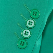Men's Kelly Green 3-Piece Slim-Fit Suit