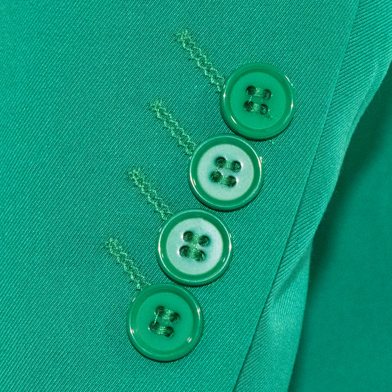 Men's Kelly Green 3-Piece Slim-Fit Suit