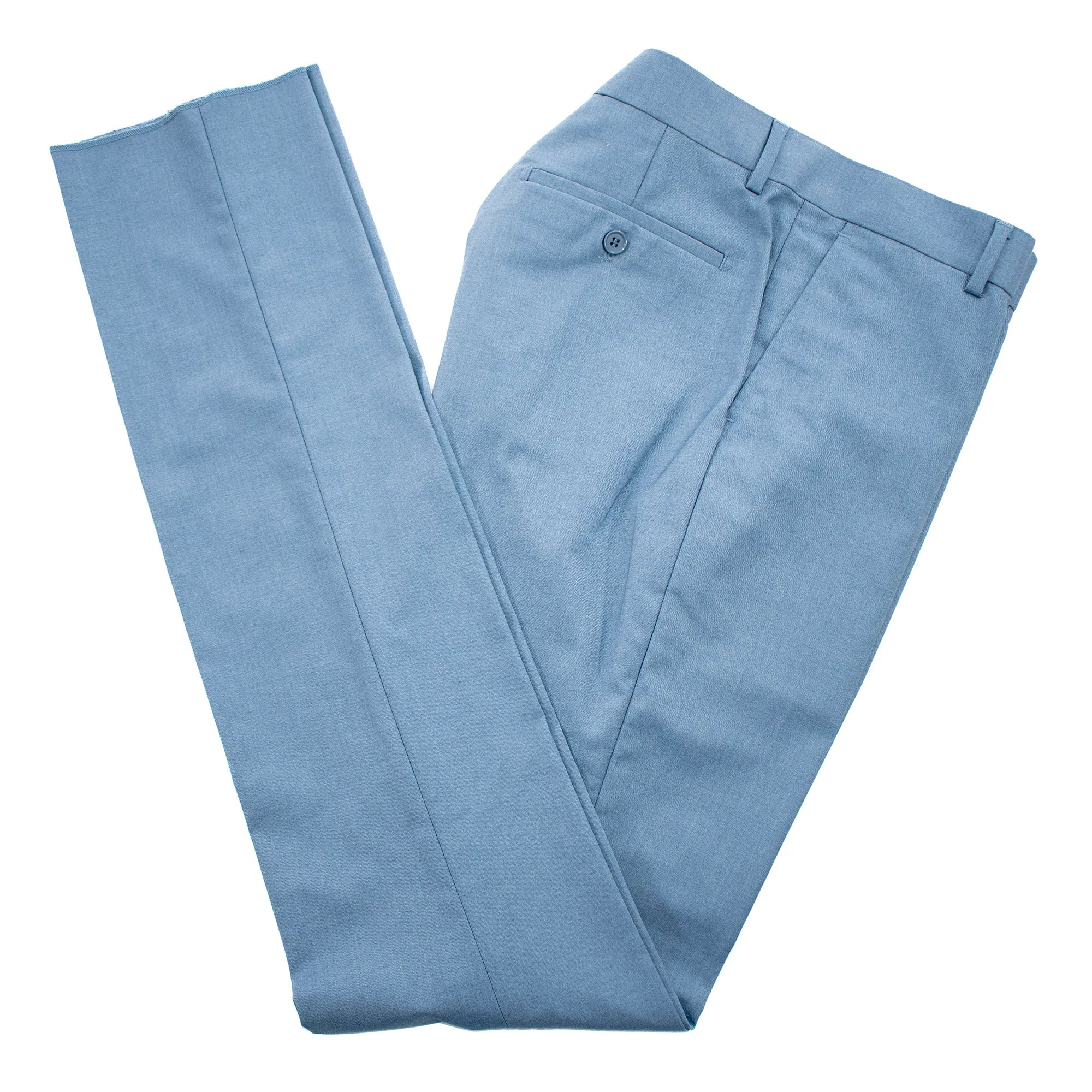 Ocean Blue Stretch 3-Piece Slim-Fit Suit