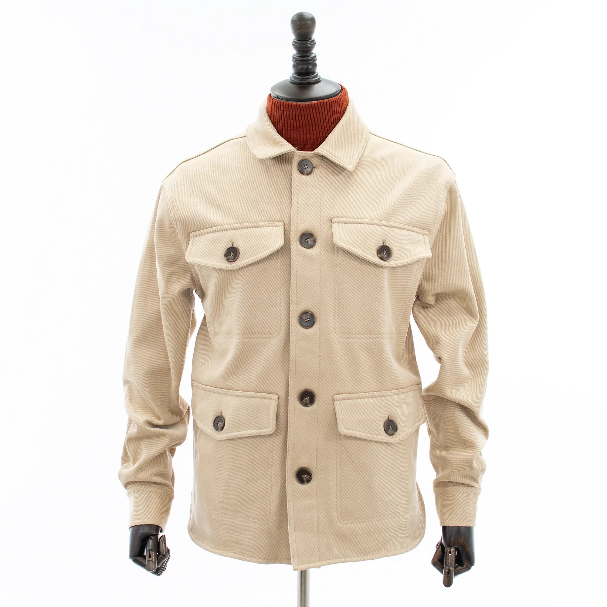 Cream Pocketed Winter Coat