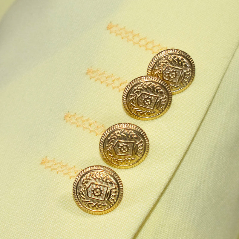 Key Lime Double-Breasted 2-Piece Slim-Fit Suit