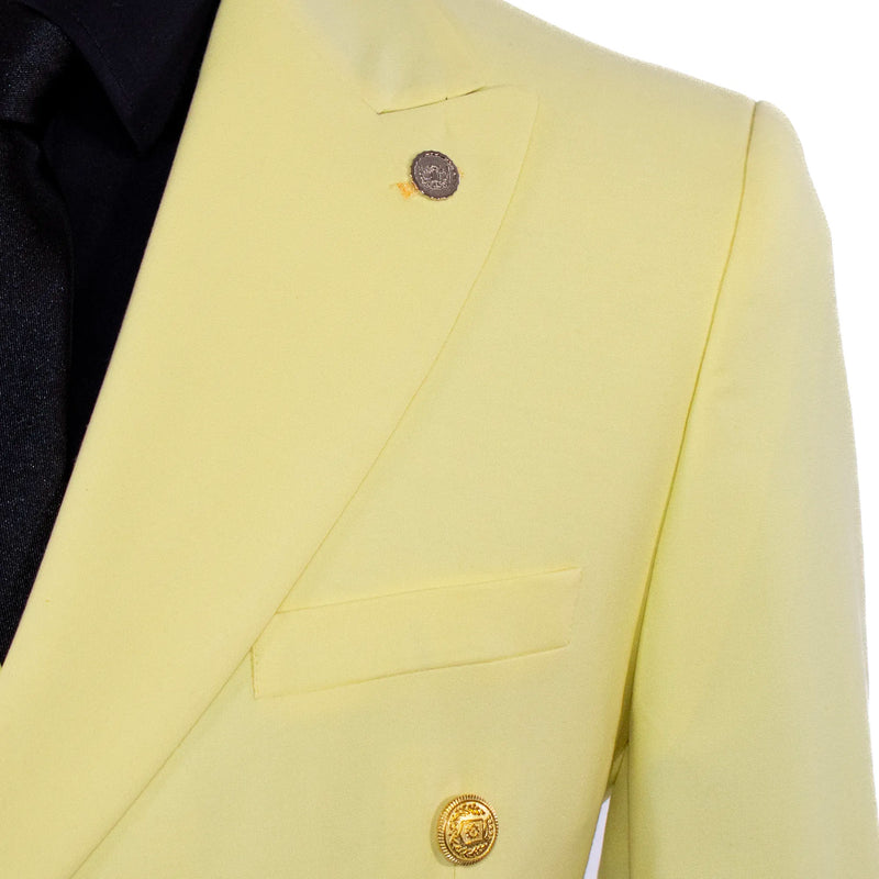 Key Lime Double-Breasted 2-Piece Slim-Fit Suit