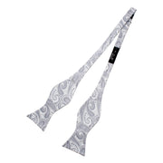 Self-Tie Paisley Satin Bow-Tie