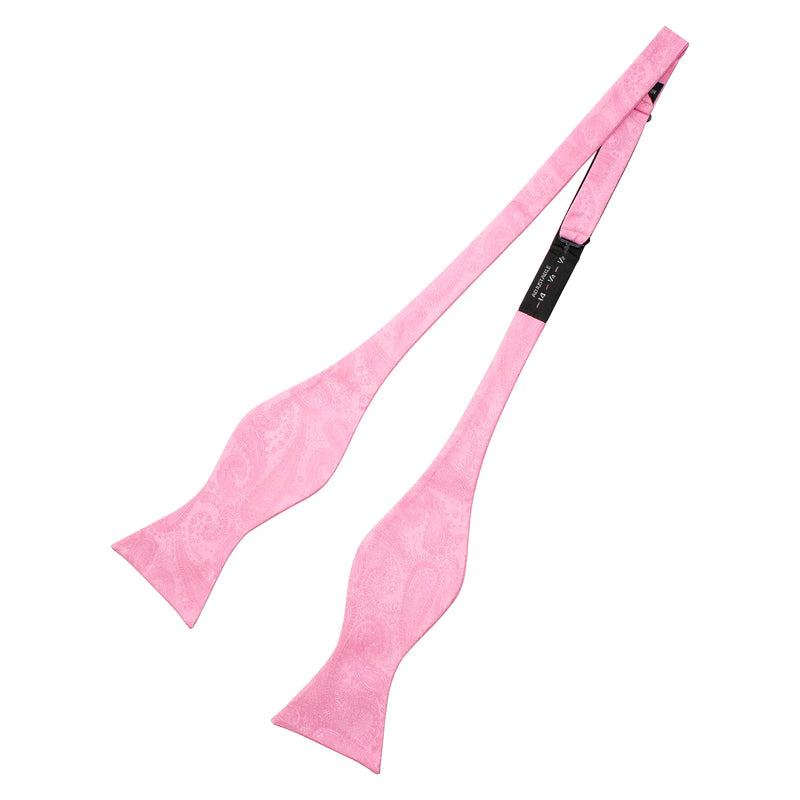 Self-Tie Paisley Satin Bow-Tie