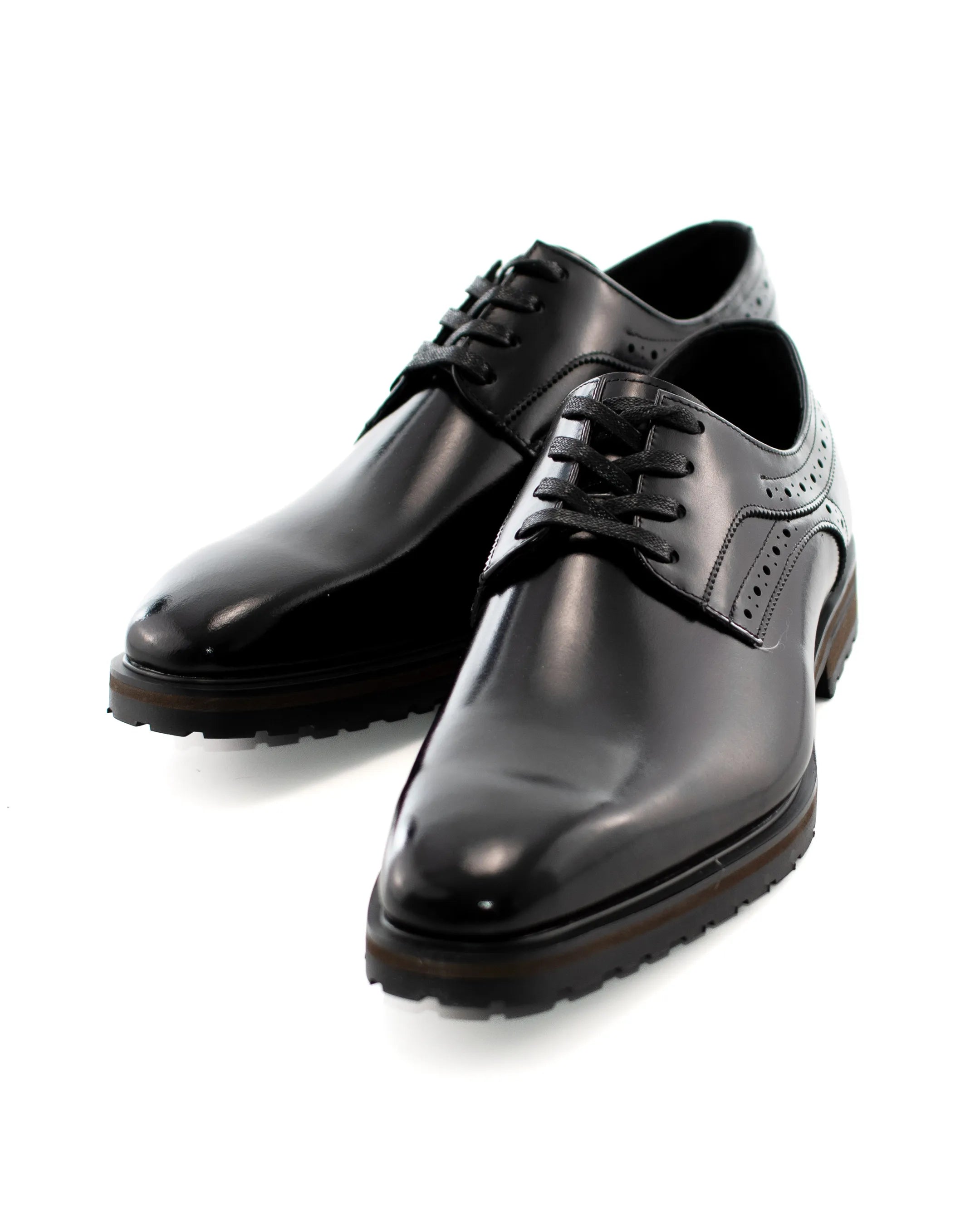 Two-Tone Leather Brogue Oxford Shoes