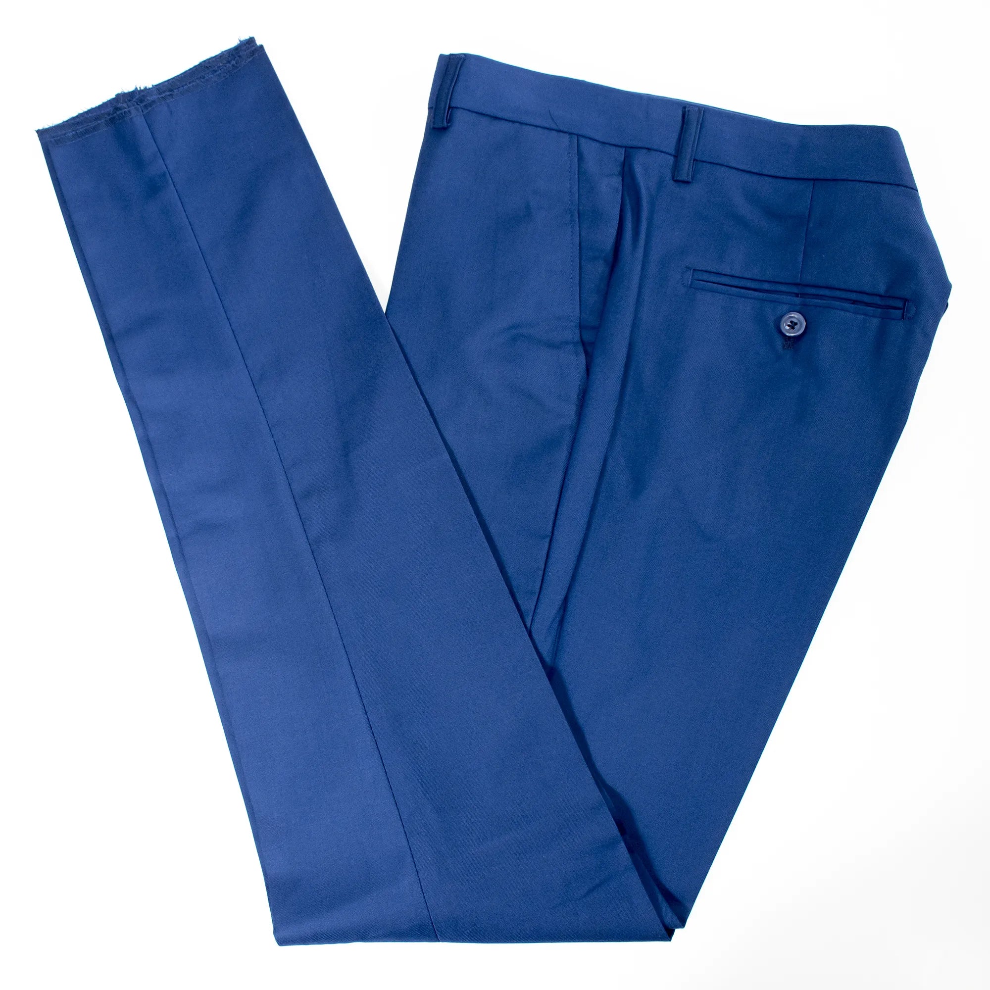 Dark Blue Stretch Slim-Fit Pants