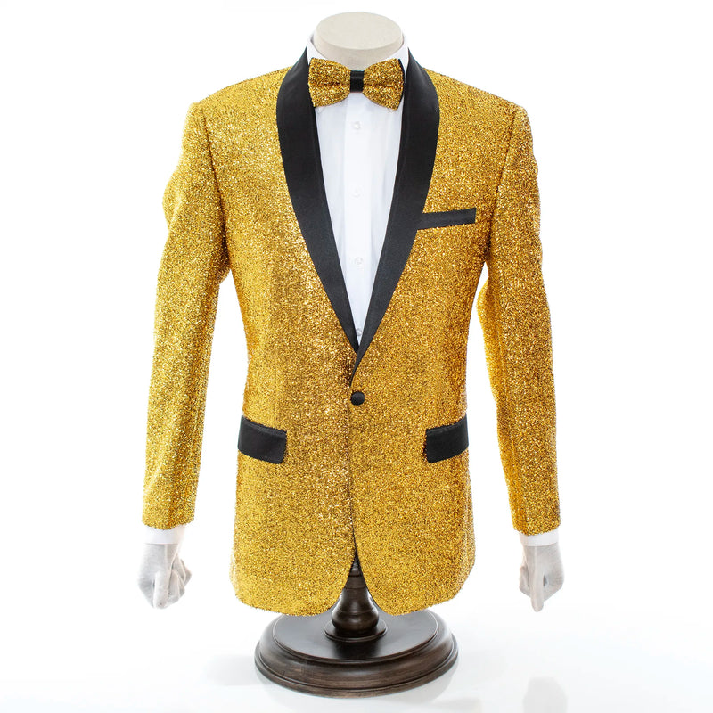 Men's Sparkling Gold 2-Piece Slim-Fit Tuxedo