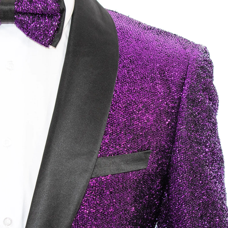 Men's Sparkling Purple 2-Piece Slim-Fit Tuxedo