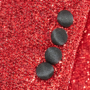 Men's Sparkling Red 2-Piece Slim-Fit Tuxedo