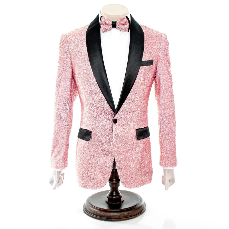 Men's Sparkling Rosegold 2-Piece Slim-Fit Tuxedo
