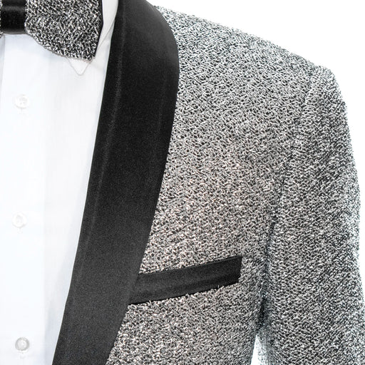 Men's Sparkling Silver 2-Piece Slim-Fit Tuxedo