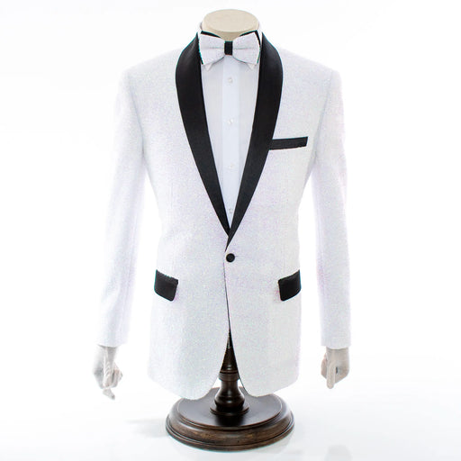 Men's Sparkling White 2-Piece Slim-Fit Tuxedo