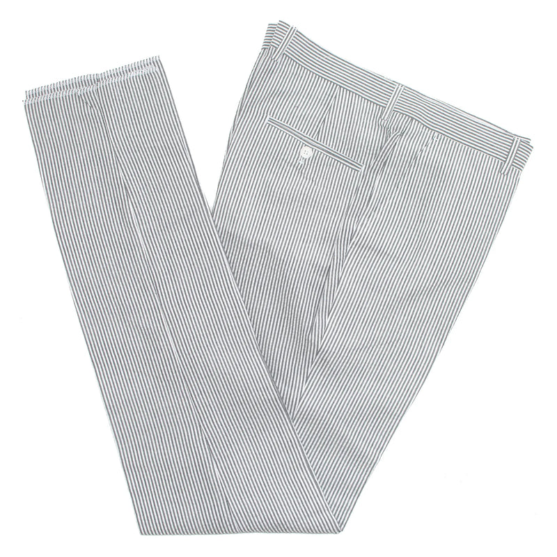 Gray Seersucker 3-Piece Slim-Fit Suit