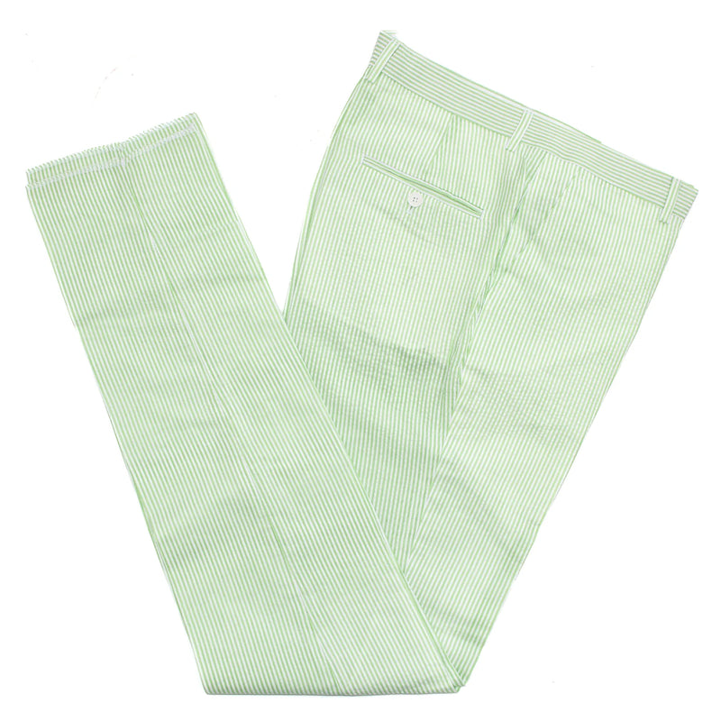 Green Seersucker 3-Piece Slim-Fit Suit