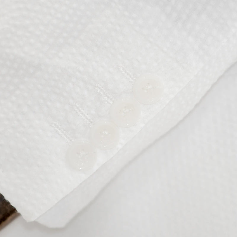 White Seersucker 3-Piece Modern-Fit Suit