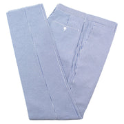 Men's Blue Seersucker 3-Piece Tailored-Fit Suit