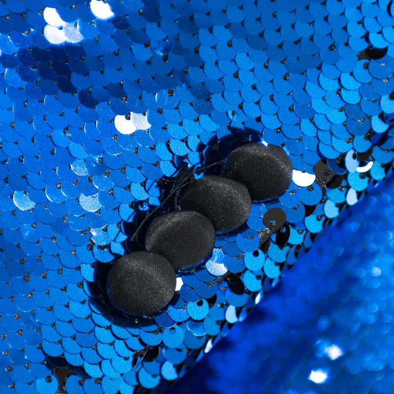 Royal Blue Sequin Modern-Fit Jacket