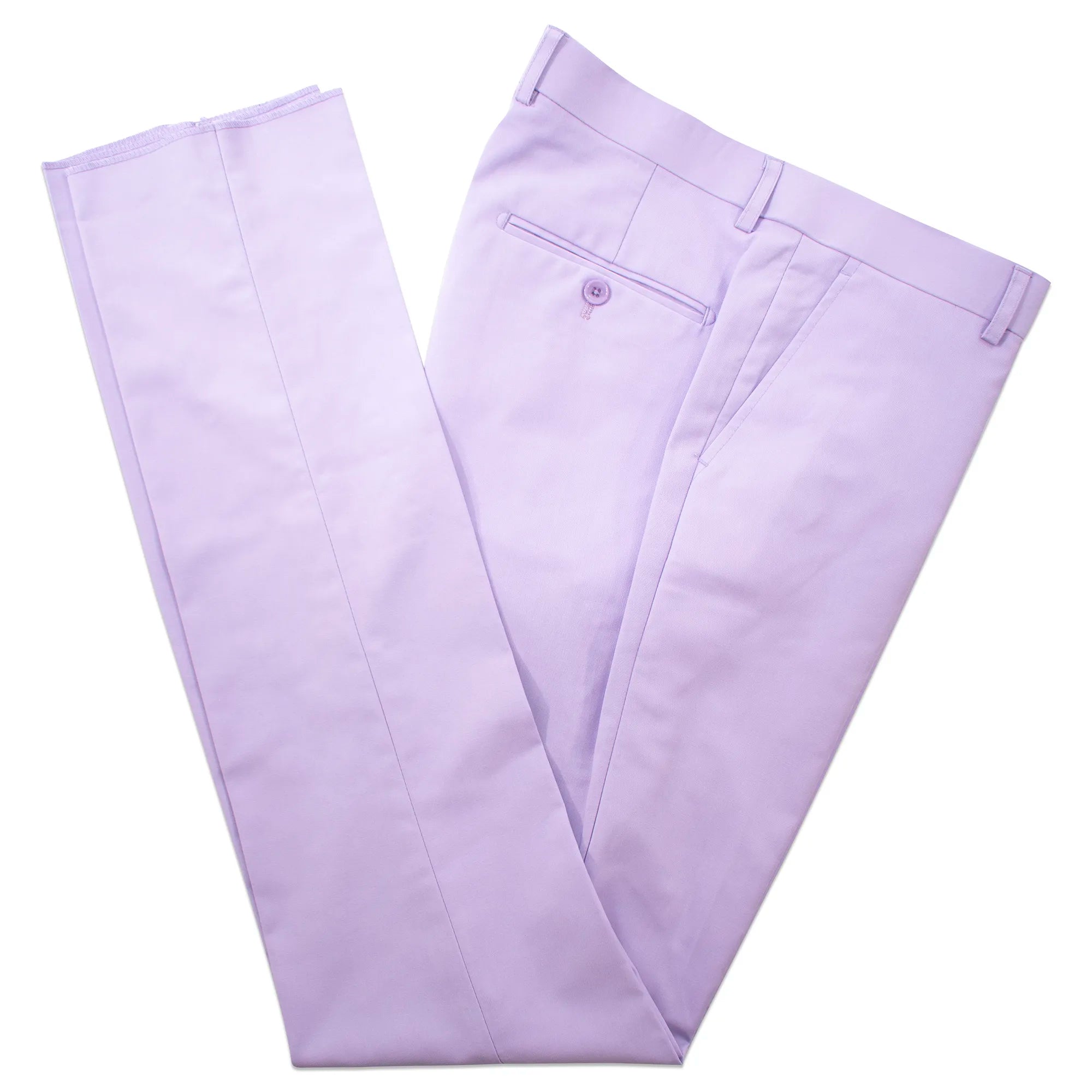 Black Trim on Lavender Stretch 3-Piece Slim-Fit Tuxedo