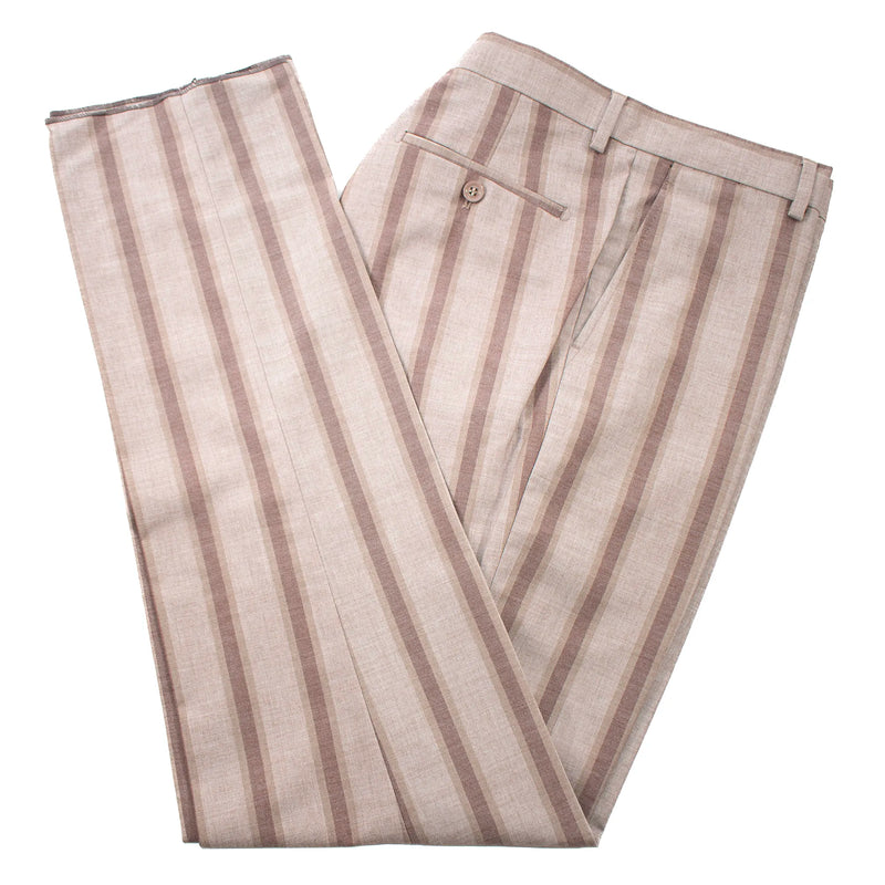 Sand Multitrack Stripe 3-Piece Tailored-Fit Suit
