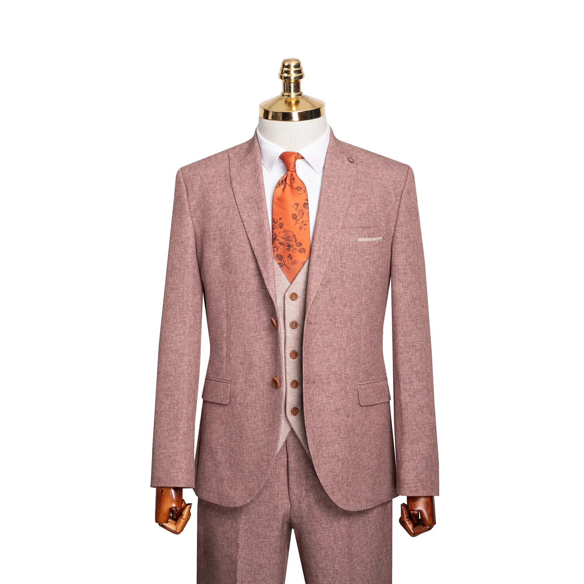 Winston | Twill 3-Piece Tailored-Fit Suit