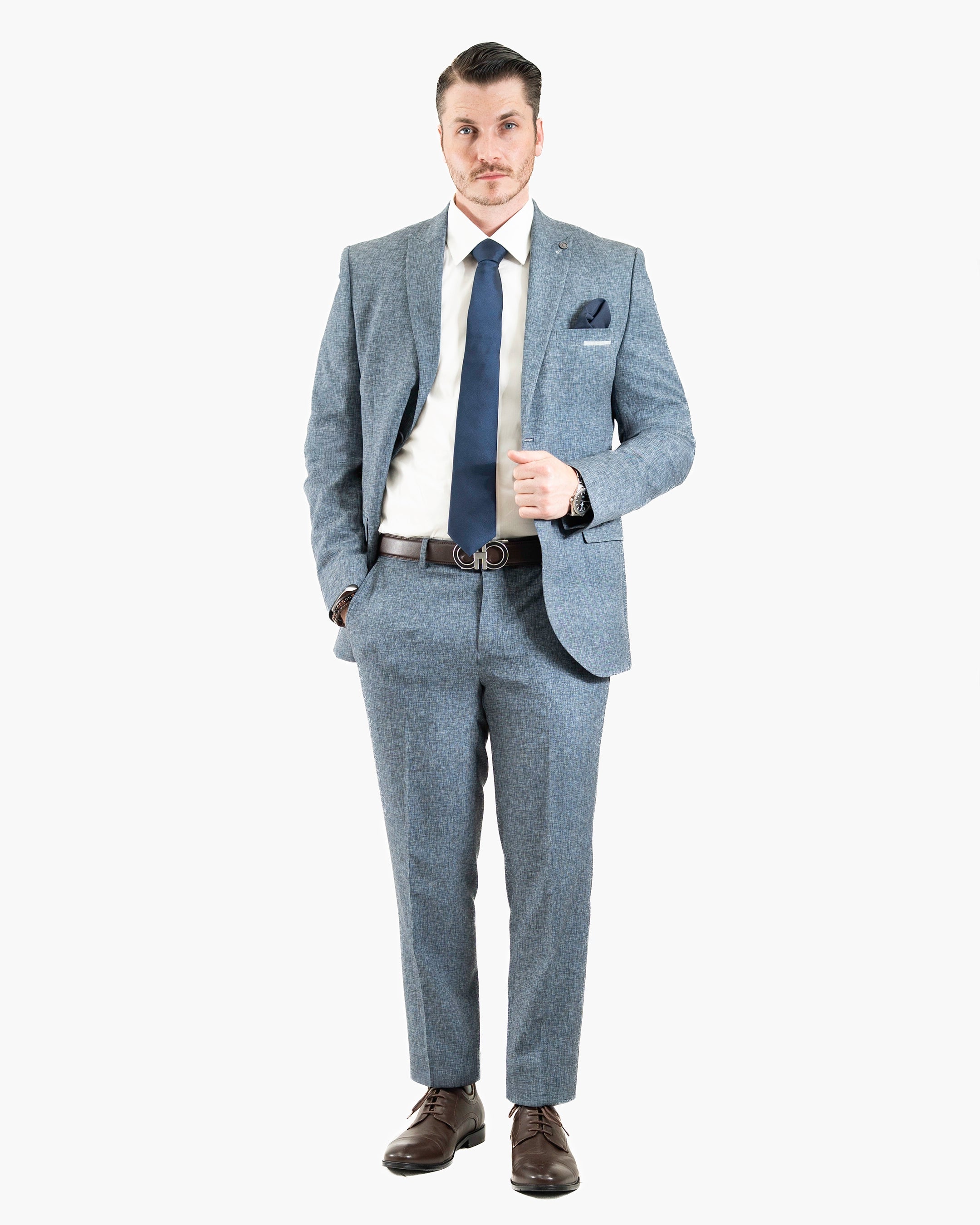 Winston | Twill 3-Piece Tailored-Fit Suit