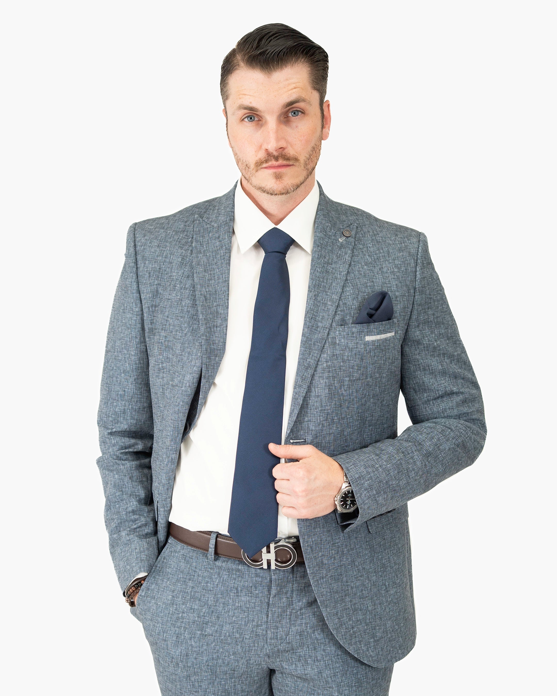 Winston | Twill 3-Piece Tailored-Fit Suit