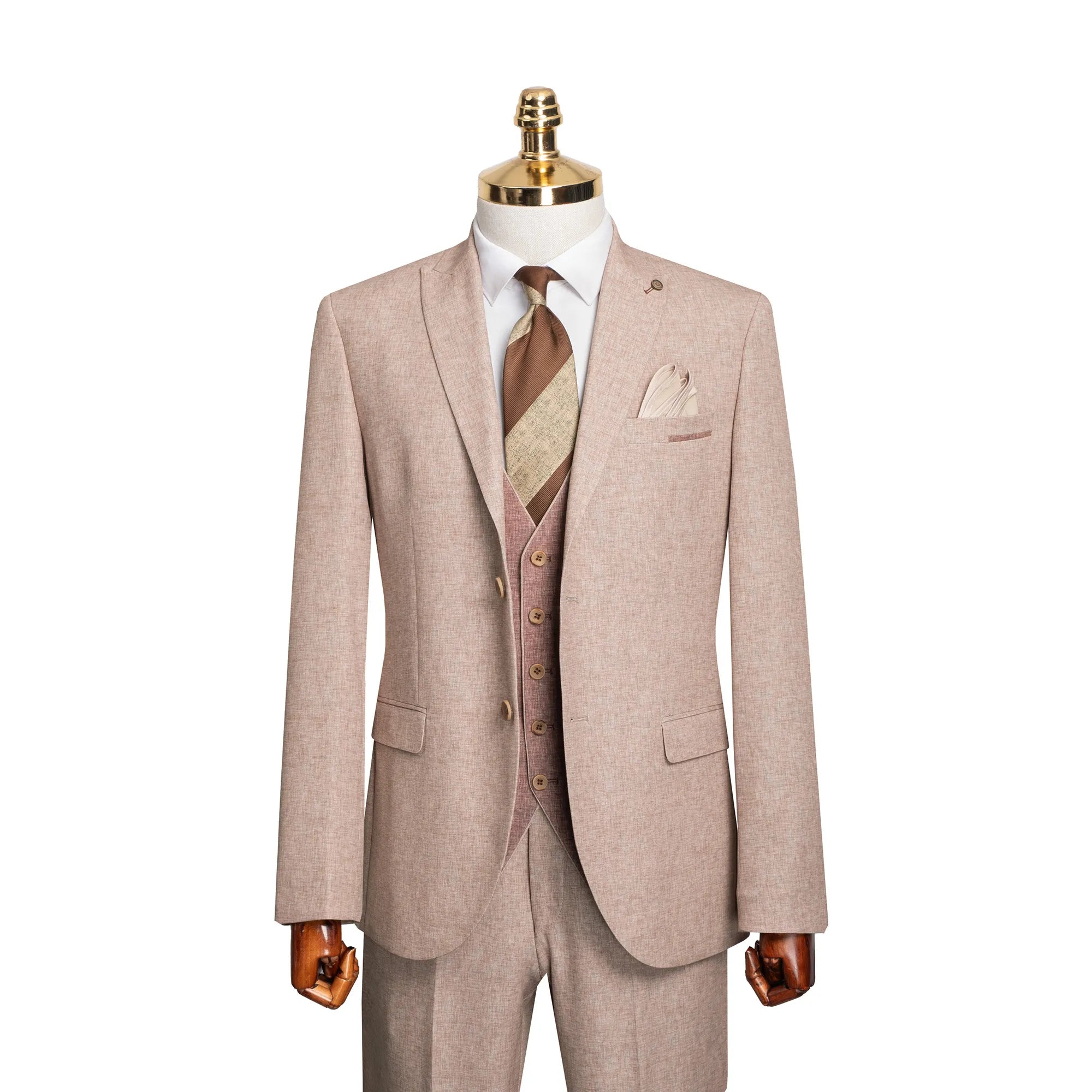 Winston | Twill 3-Piece Tailored-Fit Suit
