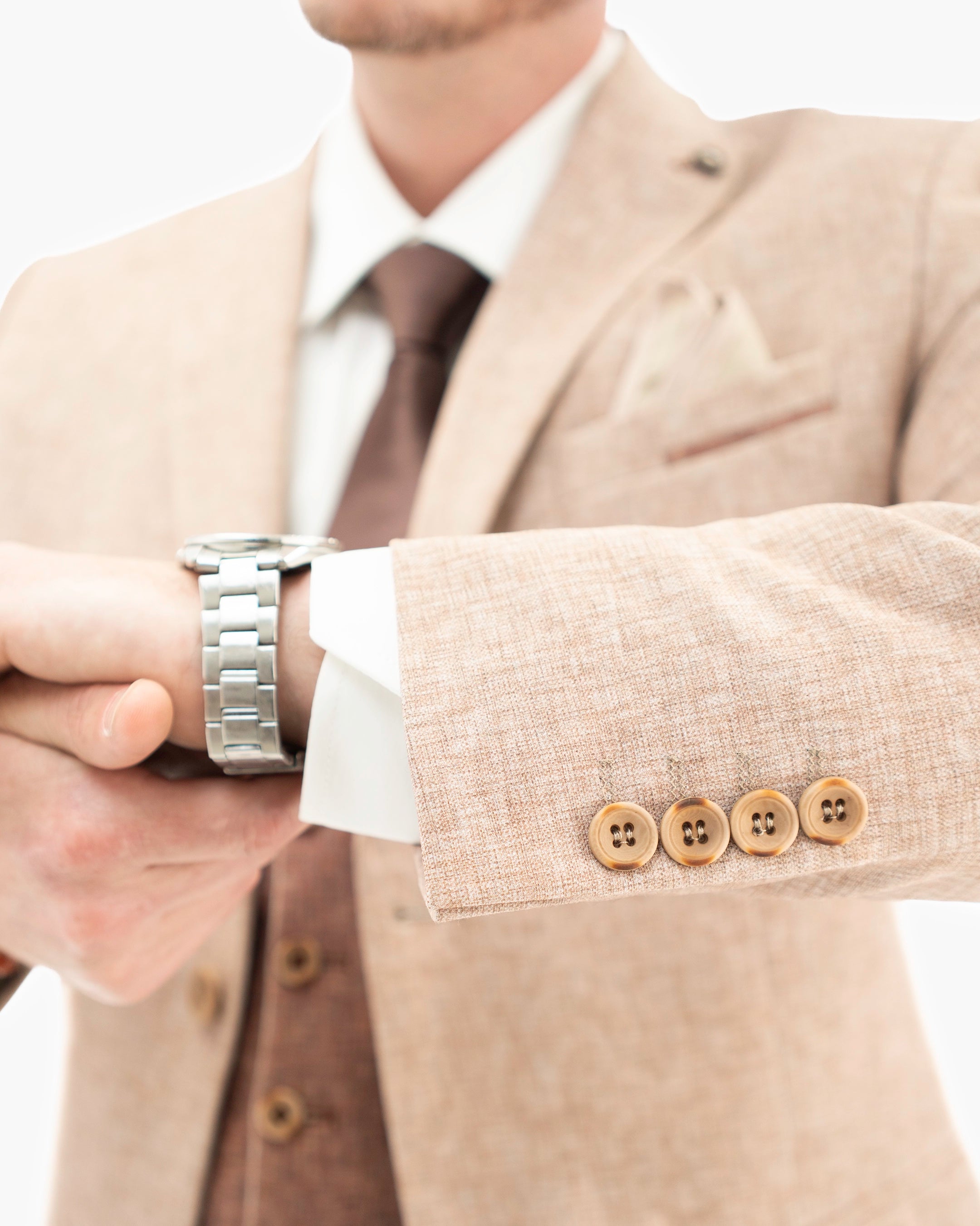 Winston | Twill 3-Piece Tailored-Fit Suit