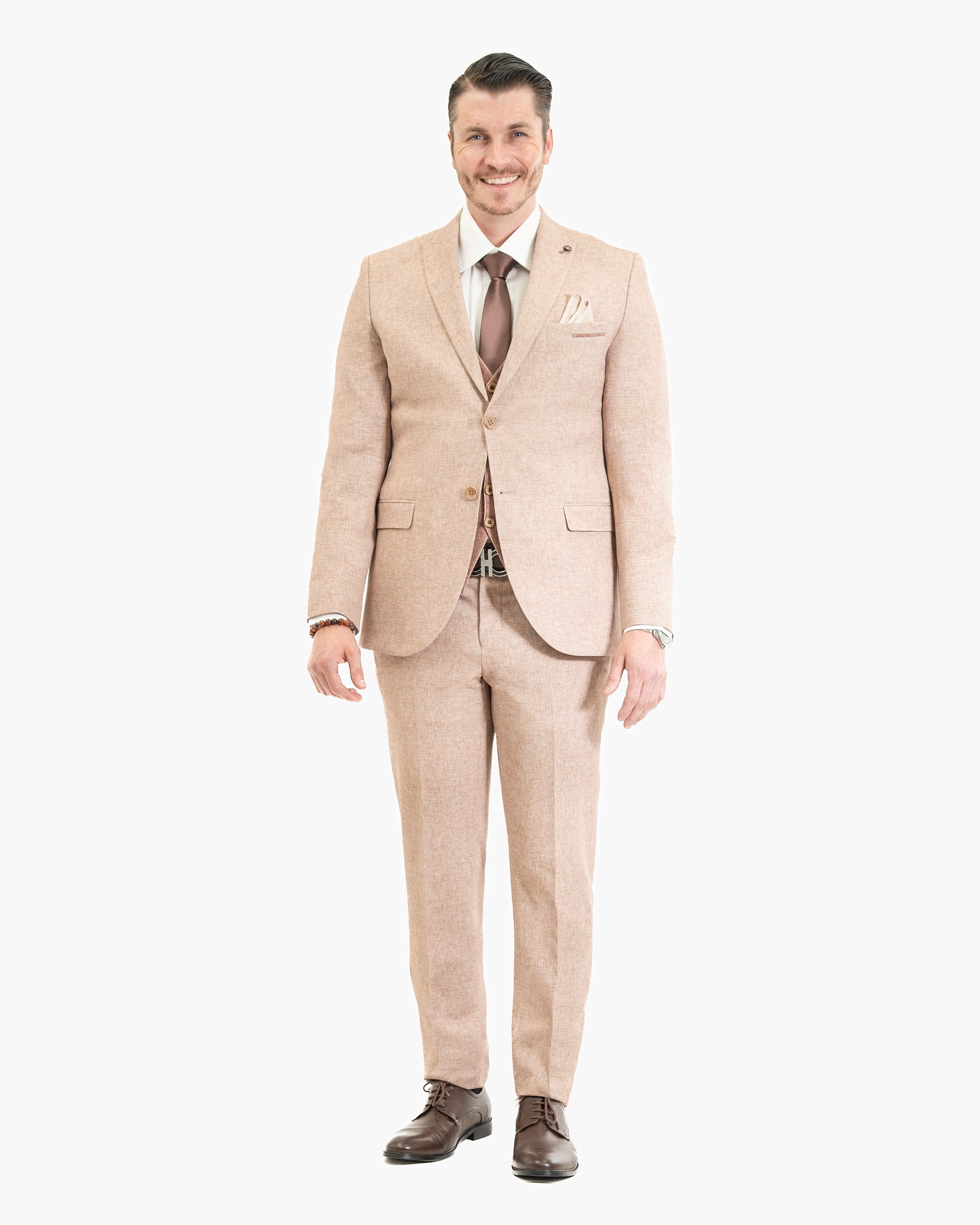 Winston | Twill 3-Piece Tailored-Fit Suit