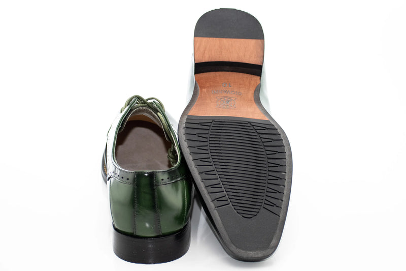 Asymmetrical Stitch Derby Style Lace-Up Dress Shoes