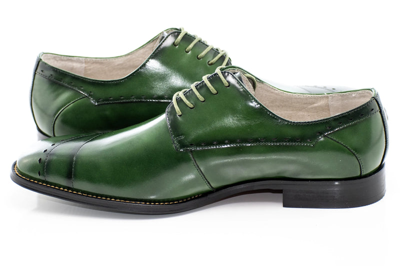 Asymmetrical Stitch Derby Style Lace-Up Dress Shoes