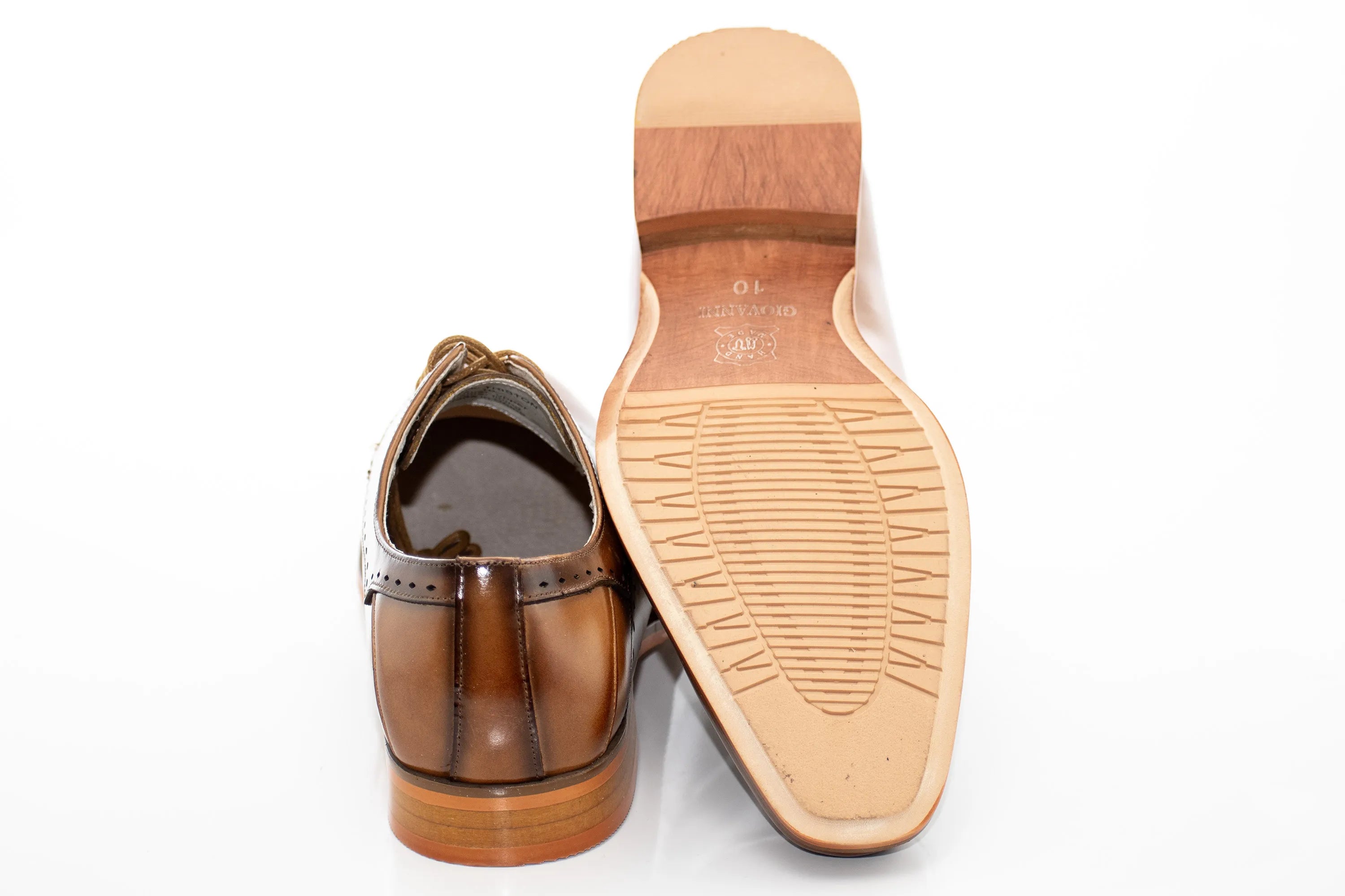 Asymmetrical Stitch Derby Style Lace-Up Dress Shoes