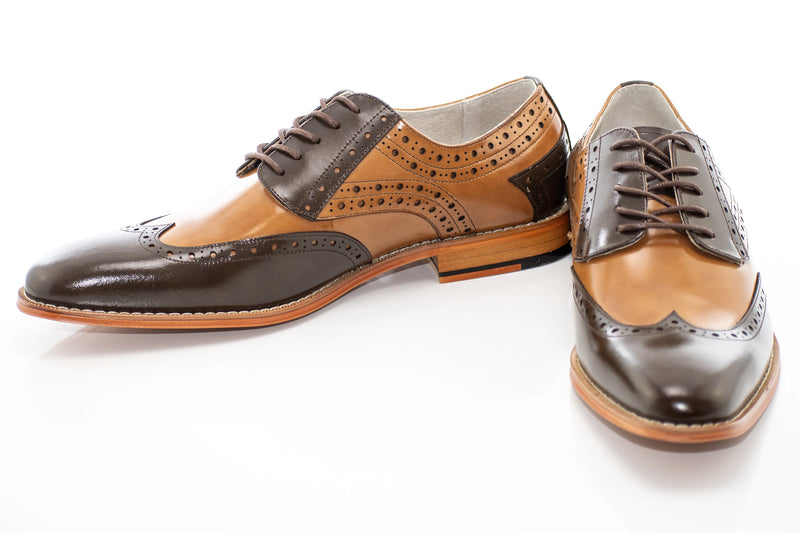 Chocolate & Tan Brogue Wingtip