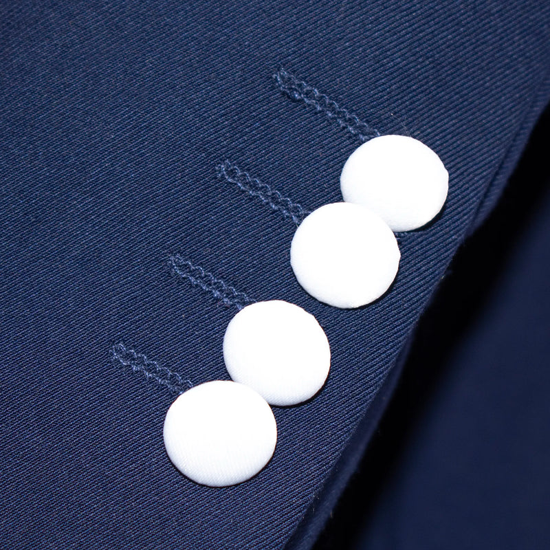 Midnight Blue With White Shawl Lapel 2-Piece Slim-Fit Tuxedo