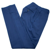 Navy Blue and White Plaid 3-Piece Slim-Fit Suit