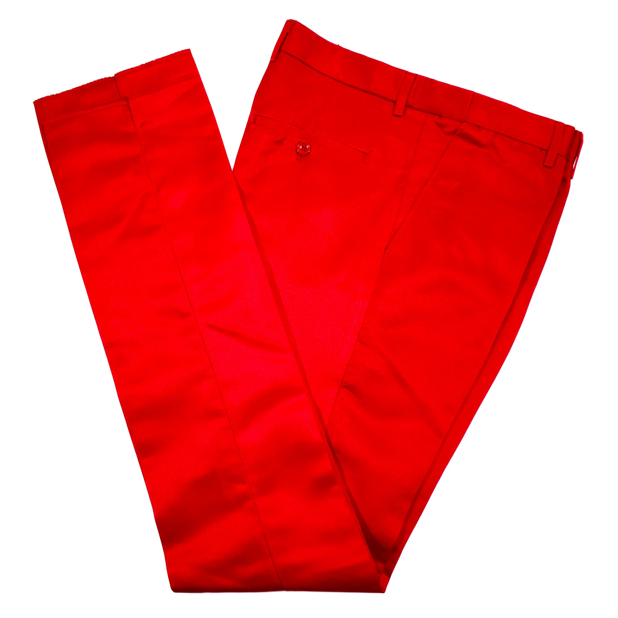 Red Floral 3-Piece Slim-Fit Tuxedo with Mandarin Collar