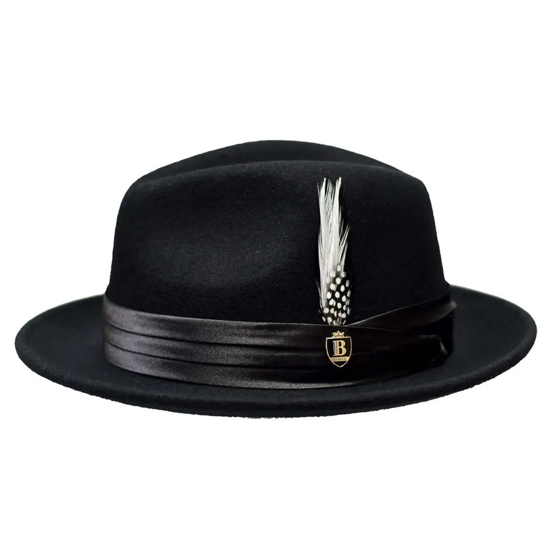 Wool Felt Fedora Hat – Crushable Snap Brim