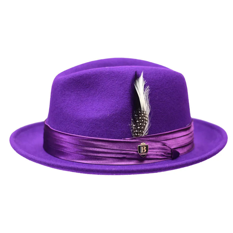 Wool Felt Fedora Hat – Crushable Snap Brim