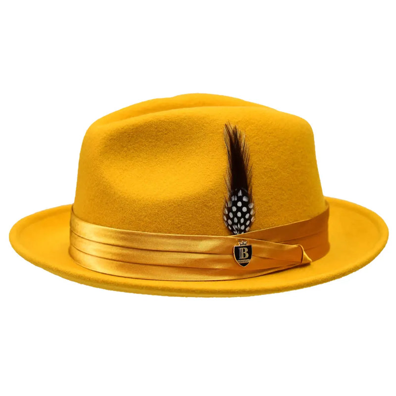 Wool Felt Fedora Hat – Crushable Snap Brim